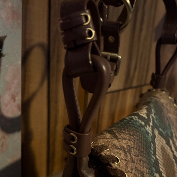 Rafe Brown and Green Crossbody Bag - Picture 7 of 14